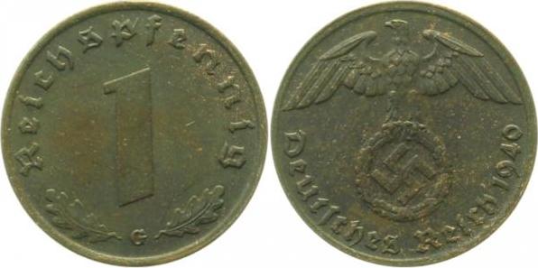 36140G~1.1 1 Pfennig  1940G stgl J 361  