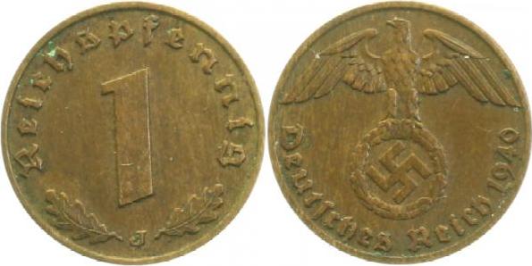 36140J~3.0 1 Pfennig  1940J ss J 361  