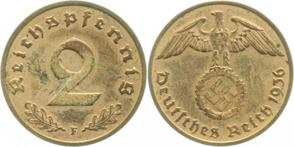 36236F~1.5 2 Pfennig  1936F f.prfr!! J 362  