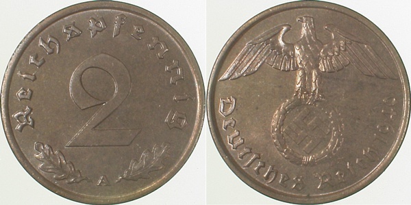 36240A~1.0 2 Pfennig  1940A stgl J 362  