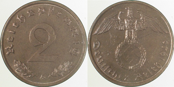 36240A~1.2 2 Pfennig  1940A f.stgl J 362  