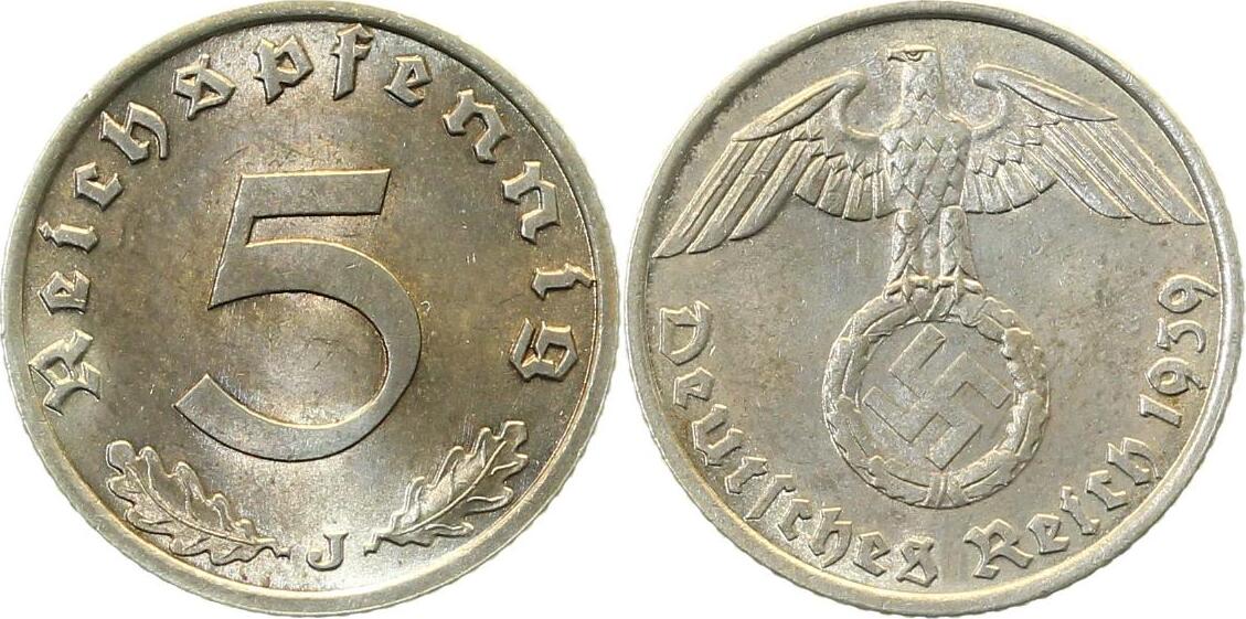 36339J~1.2 5 Pfennig  1939J prfr J 363  