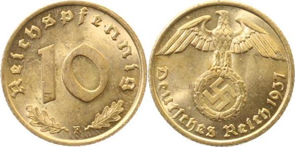 36437F~1.2 10 Pfennig  1937F f.stgl J 364  