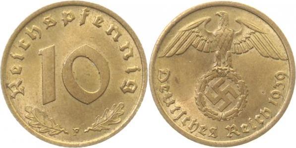 36439F~1.5 10 Pfennig  1939F f.prfr !! J 364  