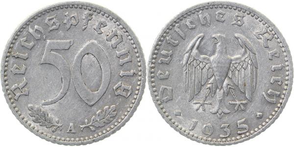 36835A~2.5 50 Pfennig  1935A ss/vz J 368  