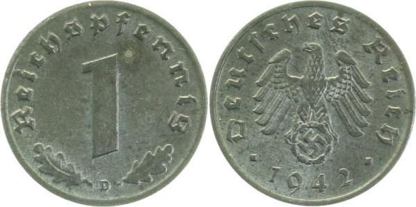 36942D~1.2 1 Pfennig  1942D prfr J 369  