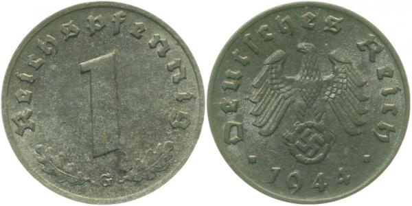 36944G~1.0 1 Pfennig  1944G stgl J 369  