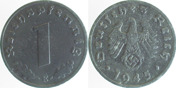 36945E~1.8 1 Pfennig  1945E vz+ J 369  
