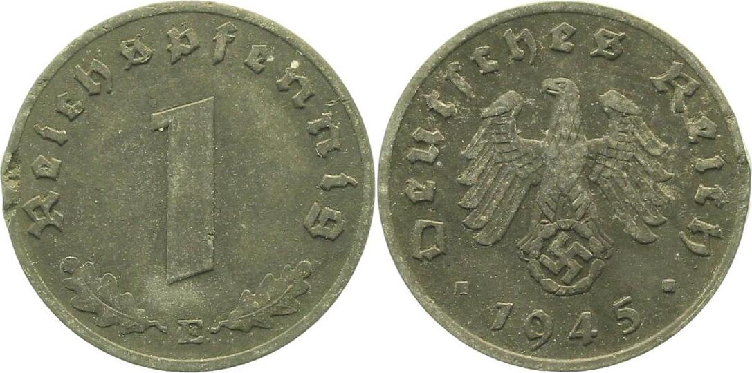 36945E~3.0b 1 Pfennig  1945E ss kl. Rf. J 369  