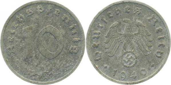 37140F~1.5 10 Pfennig  1940F vz/stgl J 371  