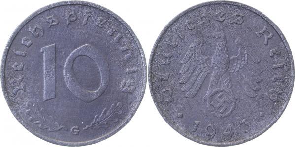 37143G~2.0 10 Pfennig  1943G vz J 371  