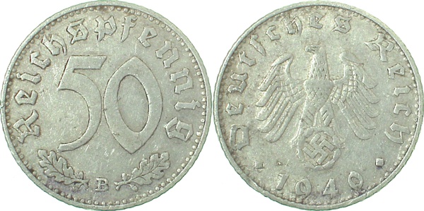 37240B~3.0 50 Pfennig  1940B ss J 372  