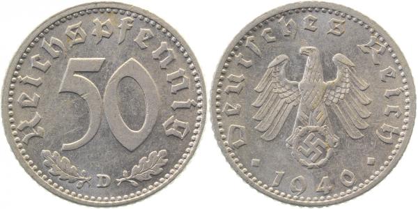 37240D~1.5 50 Pfennig  1940D f.prfr. J 372  
