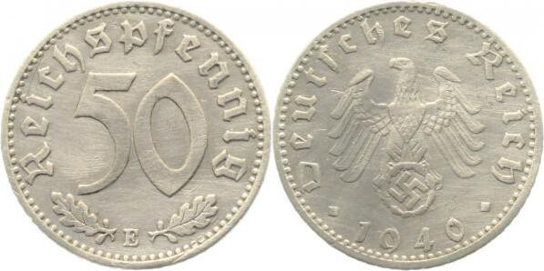 37240E~3.0 50 Pfennig  1940E ss J 372  