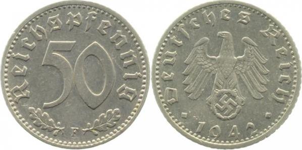 37242F~2.5 50 Pfennig  1942F ss/vz J 372  
