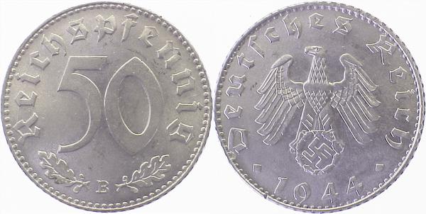 37244B~1.2 50 Pfennig  1944B f.stgl J 372  