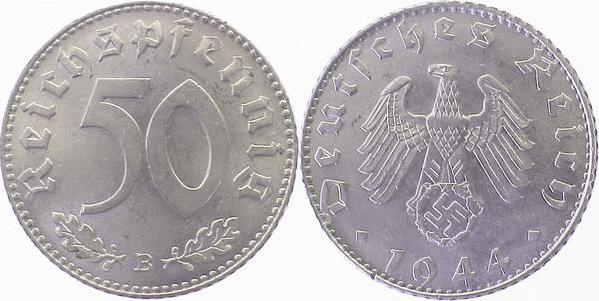 37244B~1.2 50 Pfennig  1944B f.stgl J 372  