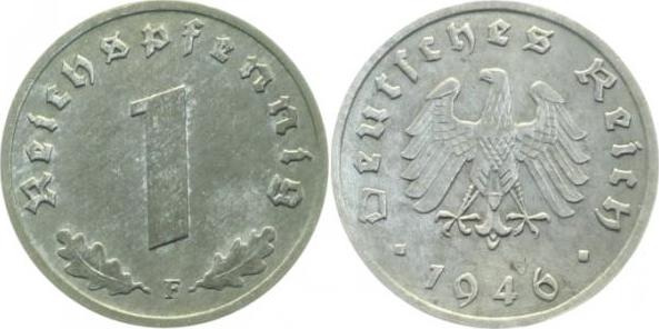 373b46F~1.2 1 Pfennig  1946F all.Bes. prfr !!! J 373b  