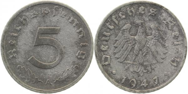 37447A~2.0 5 Pfennig  1947A vz J 374  