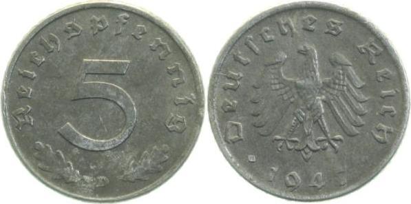 37447D~2.5 5 Pfennig  1947D ss/vz J 374  