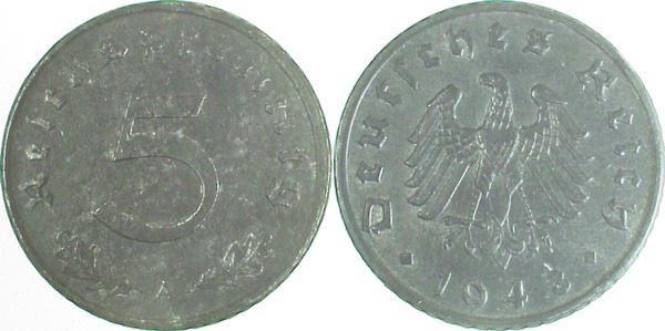 37448A~2.0 5 Pfennig  1948A vz J 374  