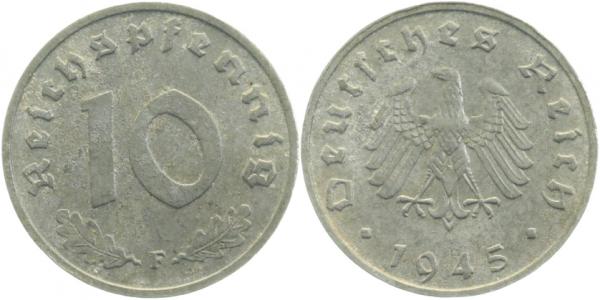 37545F~2.0 10 Pfennig  1945F vz J 375  