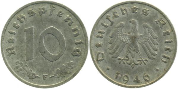 37546F~2.5 10 Pfennig  1946F ss/vz J 375  