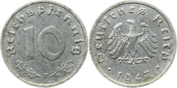 37547F~2.0 10 Pfennig  1947F vz J 375  