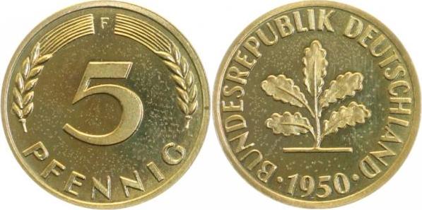38250F~0.0 5 Pfennig  1950F PP 200 Exemplare  J 382  