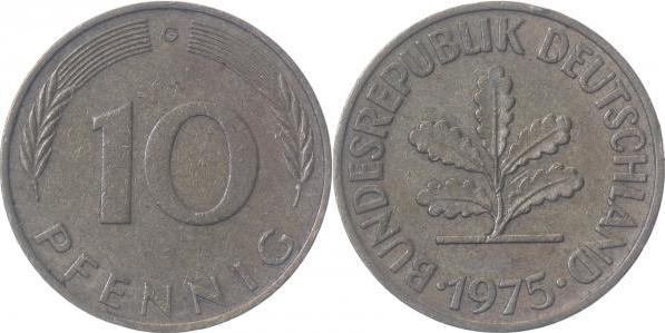 38375G~3.0v 10 Pfennig  1975G Ngb.47.2 ss Ngb.47.2  