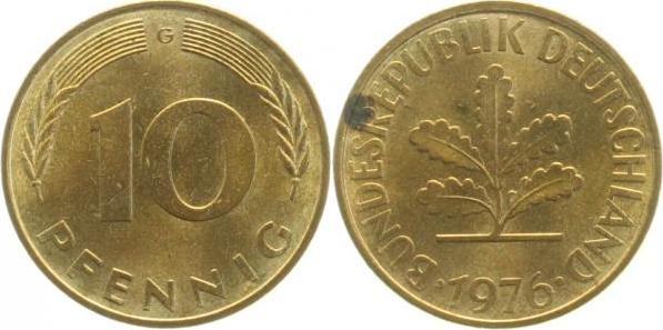 38376G~1.2 10 Pfennig  1976G bfr J 383  