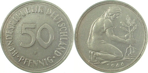 38466F~1.5 50 Pfennig  1966F f.bfr J 384  