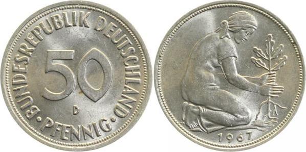 38467D~1.2 50 Pfennig  1967D bfr J 384  