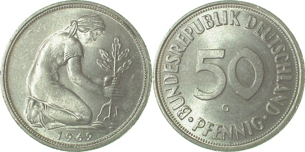 38469G~1.2 50 Pfennig  1969G bfr J 384  