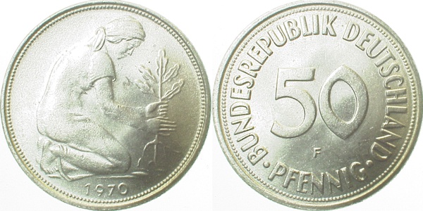 38470F~1.2 50 Pfennig  1970F bfr J 384  