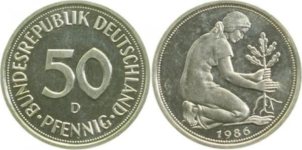 38486D~1.2 50 Pfennig  1986D bfr J 384  