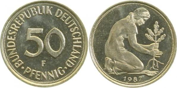 38487F~1.2 50 Pfennig  1987F bfr J 384  