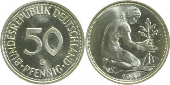 38487G~1.2 50 Pfennig  1987G bfr. J 384  