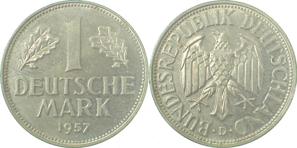 38557D~1.1a   1957D bfr/stgl/Erstabschlag (EA)! !! J 385  