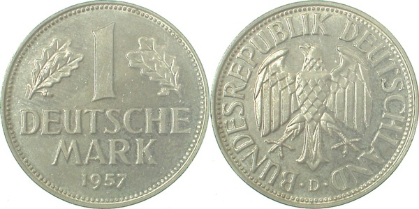 38557D~1.1a   1957D bfr/stgl/Erstabschlag (EA)! !! J 385  