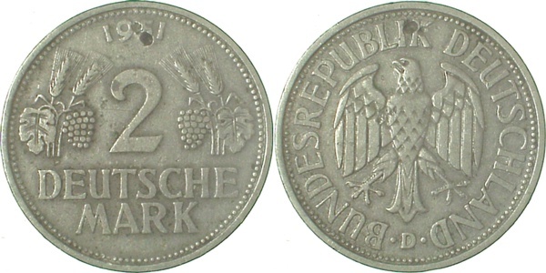 38651D~3.0b   1951D Ähren ss zwei kl. Löcher J 386  