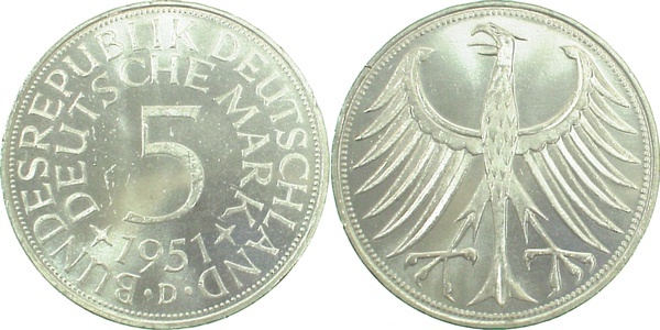 38751D~1.0a   1951D stgl Erstabschlag (EA)! ! J 387  