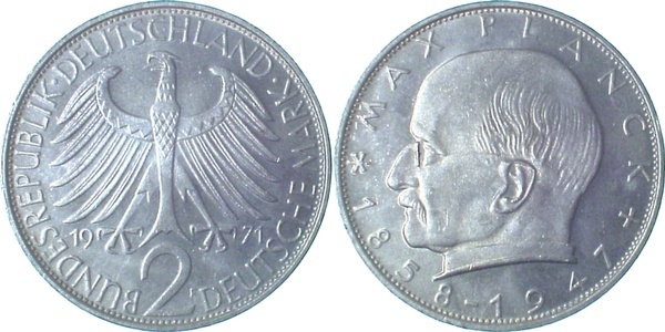 39271F~1.1a   Max Planck  71F bfr/stgl Erstabschlag (EA)!  J 392  