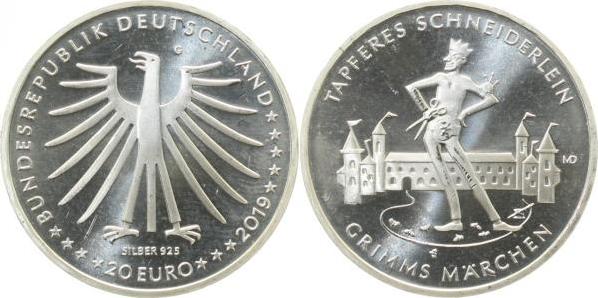 63819G~1.2 20 Euro 2019 G Tapfere Schneiderlein bfr J 638  