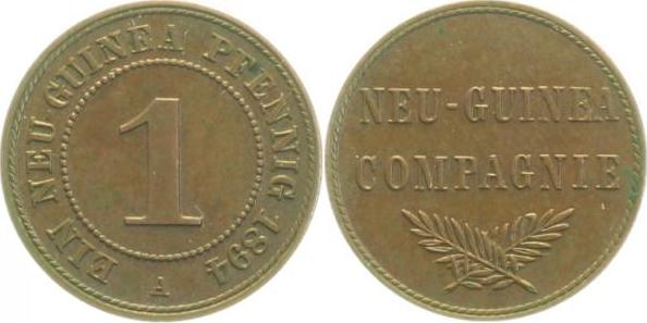 70194A~2.0 1 Pfennig  Neu-Guinea 1894A vz J 701  