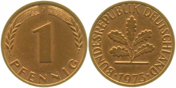 EPA-A48 1 Pfennig  1973J ss+ NGB 44.1  