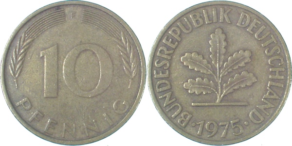 EPA-D39 10 Pfennig  1975F ss EPA 46V1  