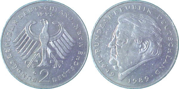 EPA-G82 2 DM  Strauss 1995G ss/vz Mzz.geschl. NGB 36.3  