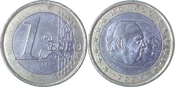 EU-MON-1 1 Euro Monaco  
