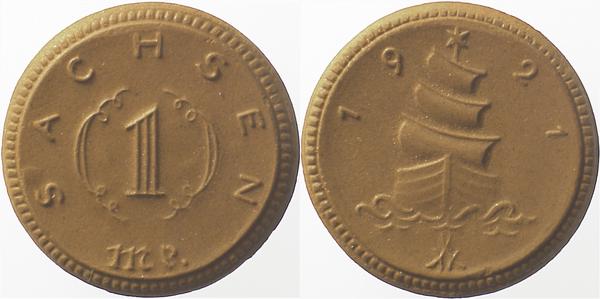 JN5421-~1.5 50 Pfennig  1921 Sachsen Handform!! JN54  